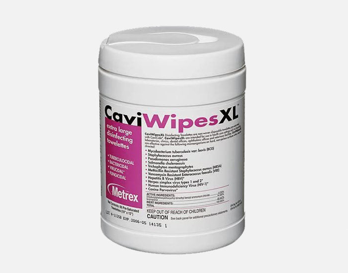 CaviWipes 1, Presat 15% Alcohol Wipe, Multi-Purpose, Bleach Free, 10″ x 12″