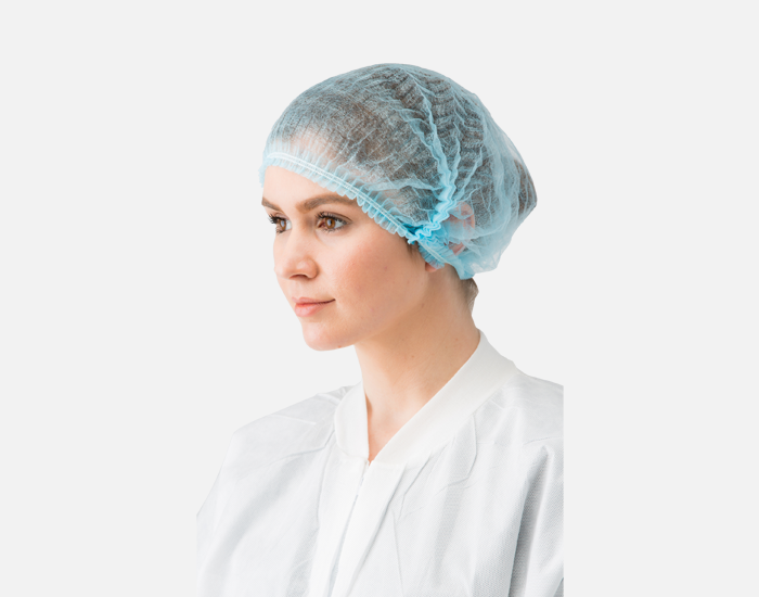 Bouffant Hat, Blue, Non-Sterile 100 pieces 10pk/cs Total 1000