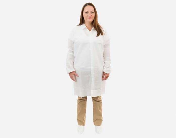 Enviroguard SMS Lab Coat, Elastic Wrist, No Pockets