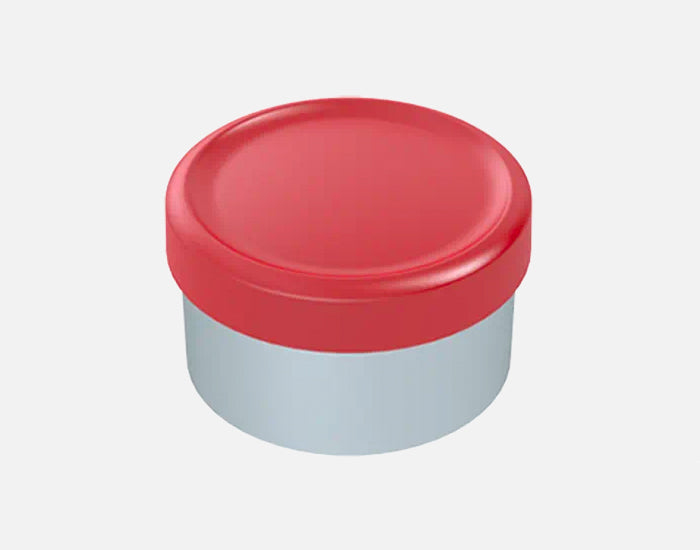 13mm Flip Off Cap, LQ TE 6-B, 3767 Red Matte Top