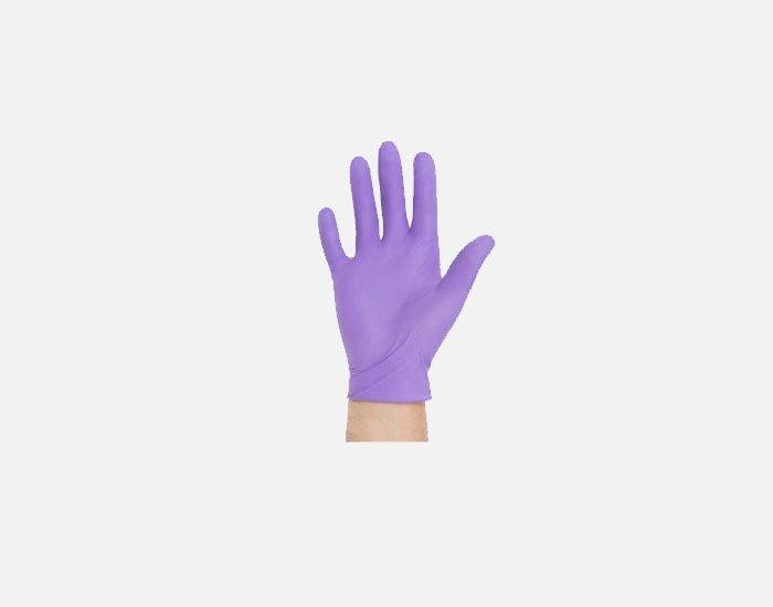 KC500 Purple Nitrile PF Exam Gloves, 9.5″, Non-Sterile