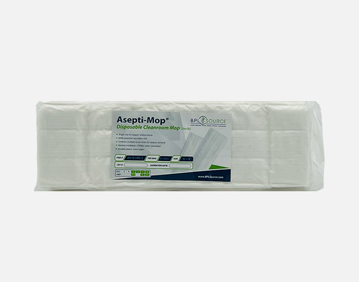 Asepti-Mop, Sterile Polyester/Microfiber Mops, With Scrub Strips
