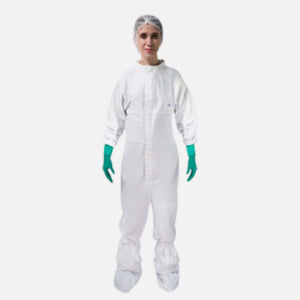 Bioclean-D Sterile Coverall With Collar, Front Zip