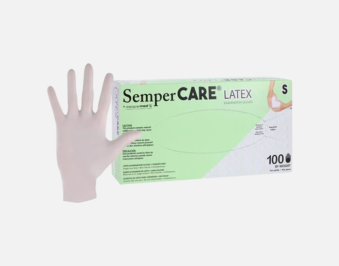Sempercare Latex Exam Powder Free Gloves – Textured