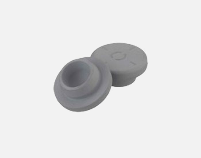 20mm Grey Siliconized Stopper, Snap-On