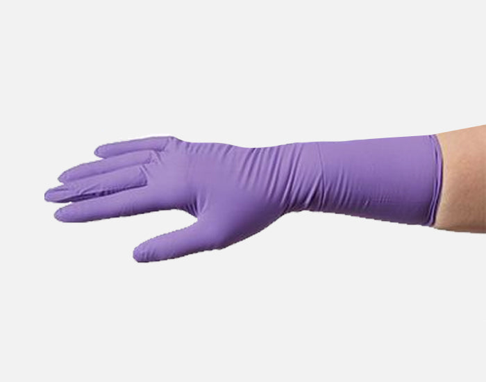 Sterile Purple Nitrile Xtra Gloves, 12″