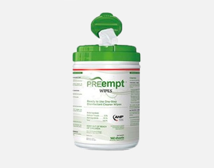 PREempt® Ready to Use One-Step Surface Cleaner and Disinfectant Wipes