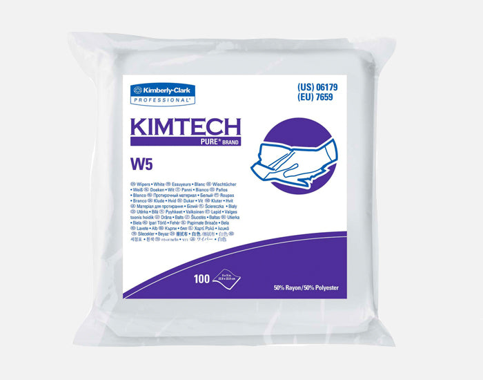 Kimtech Pure W5 Wiper, 50% Rayon/50% Polyester