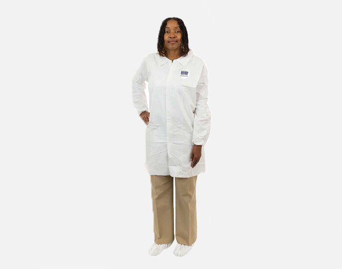 Microporous Lab Coat, No Pockets