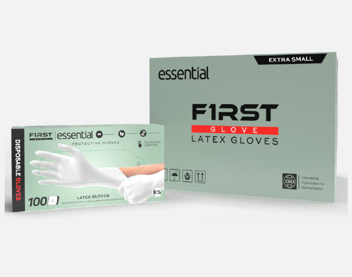 5 MIL Essential Latex Gloves