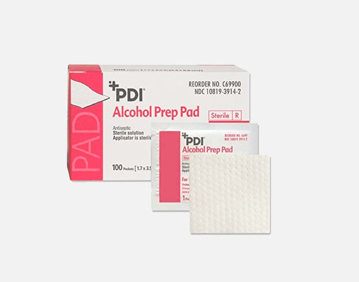 Alcohol Prep Pad PDI Isopropyl Alcohol, 70% 1000/cs