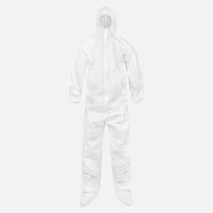 CleanMax®Coverall Tunel Elas Bk Wr Att hood,boots, Elst wrist, Zip closure