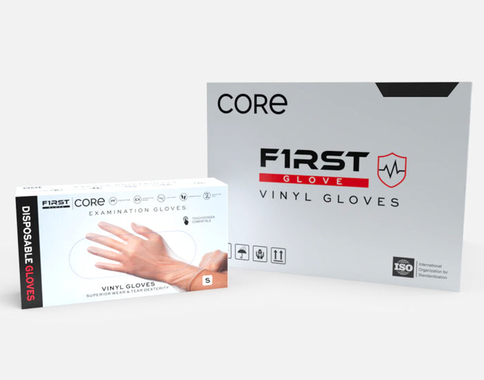 Core Vinyl Examination Gloves