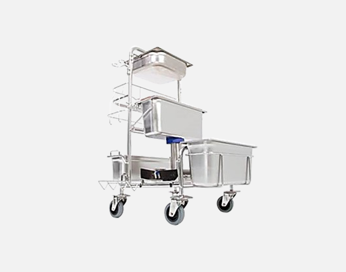 Premium Autoclabable Stainless Steel Cleaning Cart