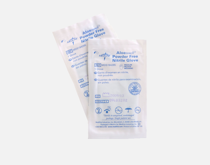 AloeTouch Nitrile Exam Gloves (Medium)