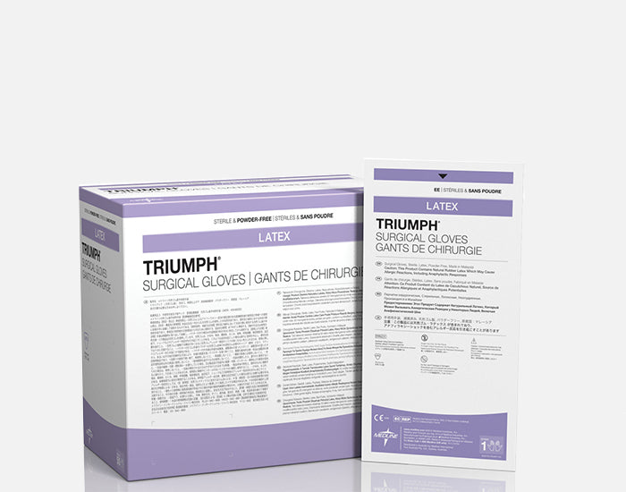 Triumph Latex Powder-Free Surgical Gloves