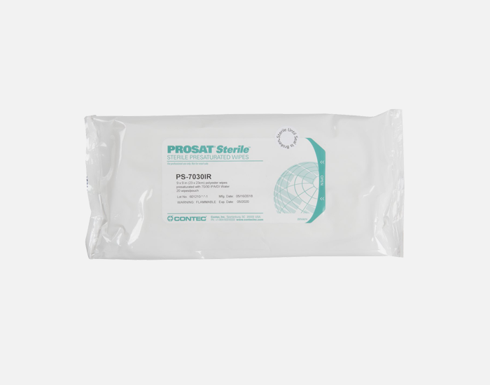 PROSAT®, Nonwoven, Meltblown Polypropylene Wipes 70% IPA/30% DI Water