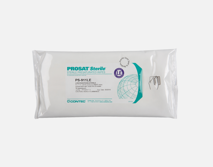 PROSAT® Sterile Low Endotoxin Wipes, 9″ x 11″ Double Bagged