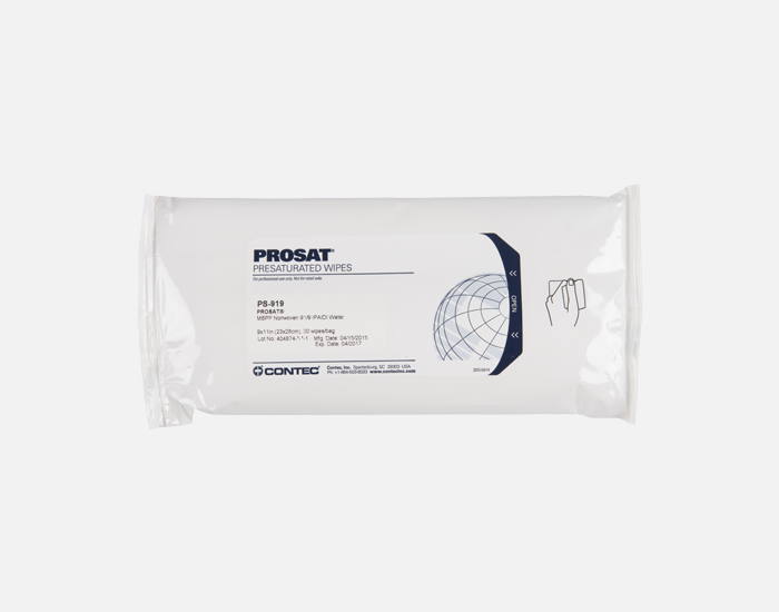 PROSAT® Meltblown Polypropylene Wipes Presaturated with 91% IPA and 9% DI water