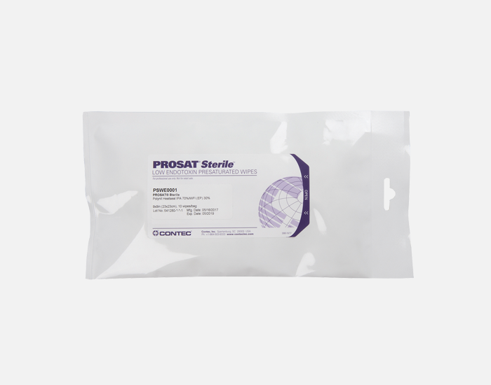 PROSAT®, Polynit Heatseal low endotoxin wipes presaturated with 70% IPA/30% WFI