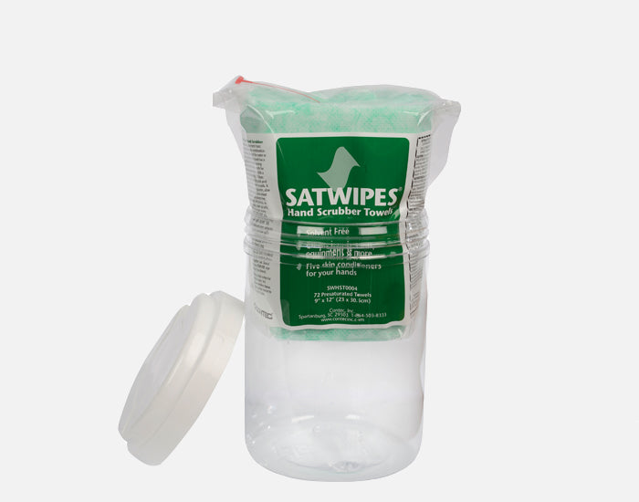 SATWipes® Hand Scrubber Towel wipes, 9″ x 12″ (23 x 30cm)