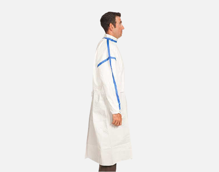 Sterile Cleanroom Gown, PE/PP, Level 3, With Elastic Wrists