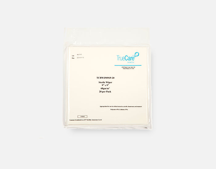 Sterile Dry, Lint Free Wiper, 9″ x 9″, Nonwoven Cellulose/Polyester