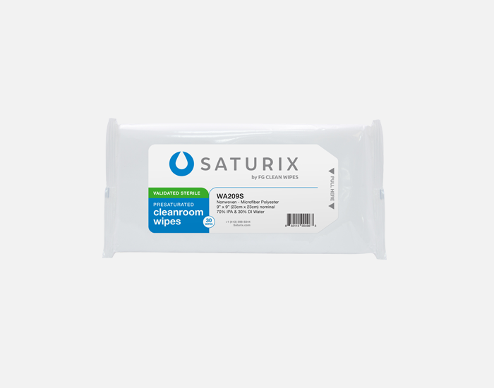 Sterile 70% IPA Presaturated Wipe Nonwoven Microfiber